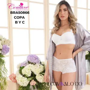 CONJ BRA+ PANTI SURTIDO ESTILOS EN BLANC