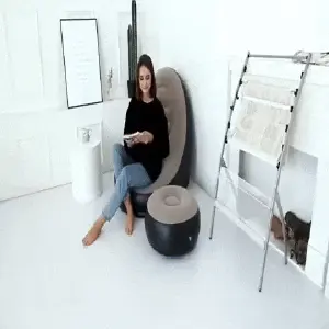 Sofa Inflable Con Almohadilla Para Pies