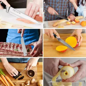 Set cuchillo con soporte 8 pcs