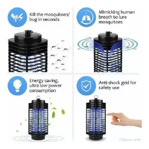 Lampara Mata Mosquitos Eléctrico Portati