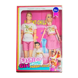 Muñeca Muñeco Hijo Familia Vestido Jugue