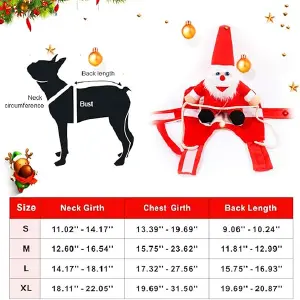 TRAJE NAVIDAD  MUÑECO  COLGANTE TALLA  L