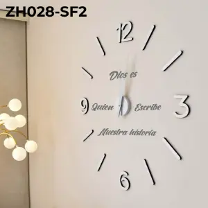 RP-ZH028-F2 RELOJ ADHESIV FRASE HISTORIA