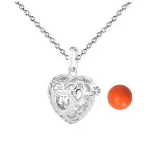 Collar Llamador De Angel Figura Corazon