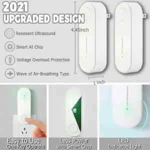 Lampara utrasonica repelente mosquitos