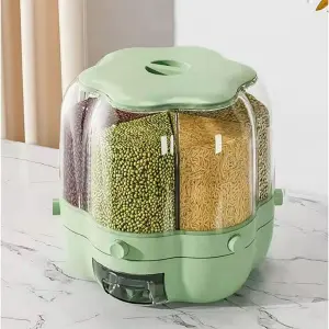 Dispensador de arroz giratorio de 360 gr