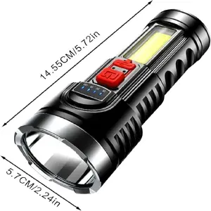 Linterna Recargable USB Power Bank Multi