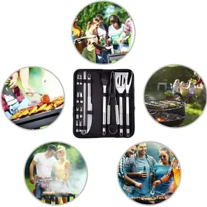 Set De Asado BBQ Kit Parrillero Portatil