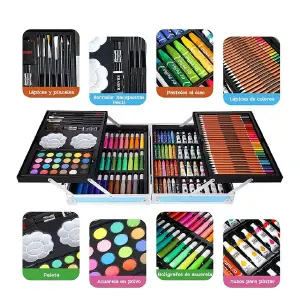 Set De Arte Metálico De Lujo x 145pcs