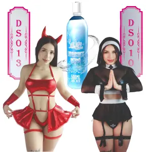 Disfraz Monja y Diablita + Neutro 500mL