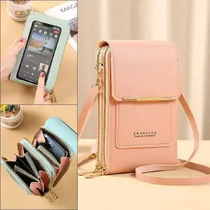 Bolso Billetera Porta Celular Visor