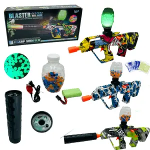Pistola biogel grande con luz y orbys lu