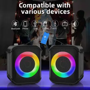 Parlante RGB para PC Kisonli X3: ¡Experimenta el Sonido y la Luz! - Parlante rgb para pc kisonli x3