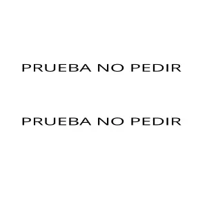 PRUEBA NO PEDIR