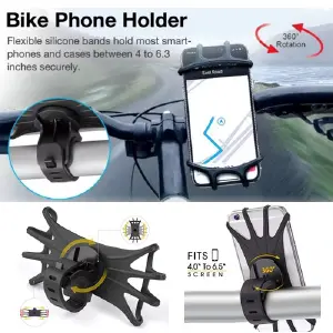PORTACELULAR PARA MOTO O BICI EN GOMA