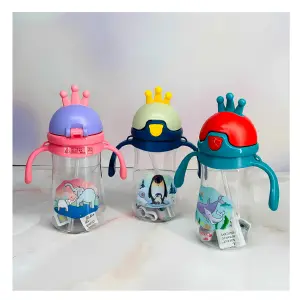 Botilo Botella Infantil Pajilla Corona