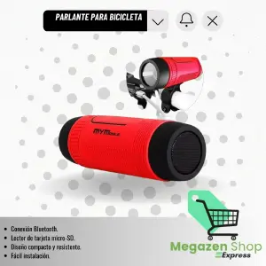 PARLANTE LINTERNA PARA BICICLETA