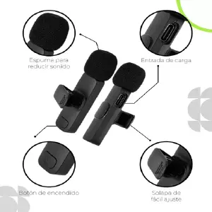 MICROFONO K9 SOLAPA X2 UNIDADES