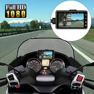 Cámara Para Moto Doble Lente Pantalla