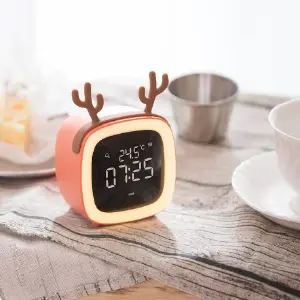RELOJ DIGITAL DESPERTADOR RECARGABLE