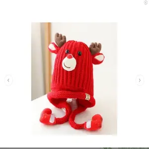Gorro De Lana Navidad Niños Diseño Reno