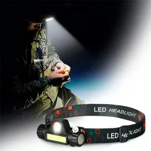 Linterna Minera LED USB 2 Modos BY101