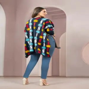 RUANA TEJIDA EN HILO DAMA 5317