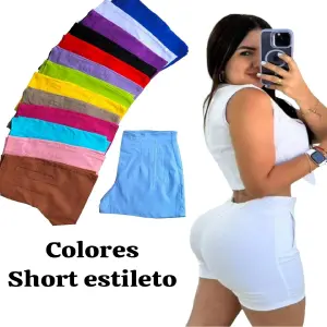 short estileto con ribete