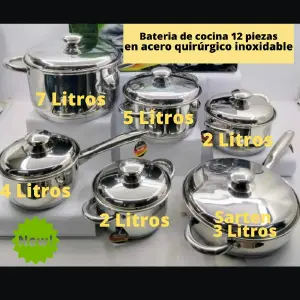 BATERIA DE 12 PIEZAS + TETERA + 11 OBSEQ