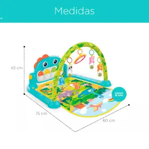 Piano Gimnasio Para Bebe Luces Dinosauri