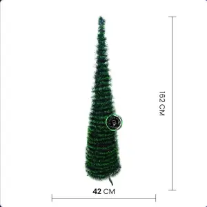 Arbol de Navidad VerdeT Plegable +Luces
