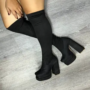 Bota caña larga y tacon DESQUY