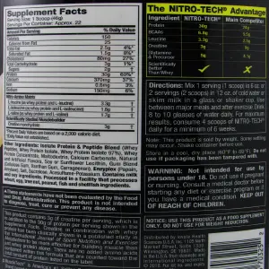 NITROTECH WHEY PROTEIN 2 LBS
