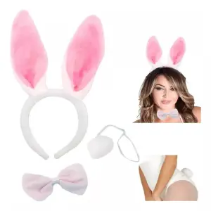 Disfraz Set Diadema Orejas Corbatin Cola