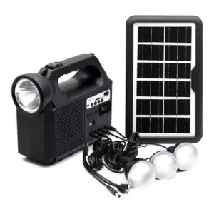 Kit Lampara Panel Solar Linterna