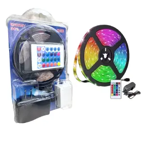 Cinta LED Adhesiva con Control Remoto: Ilumina tu Mundo - CINTA LED   ADHESIVA CON CONTROL REMOTO