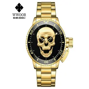 RELOJ WWOOR CALAVERA METAL NO:WR-8835M-2