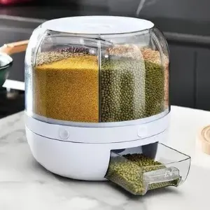 Dispensador Alimentos Giratorio Redondo