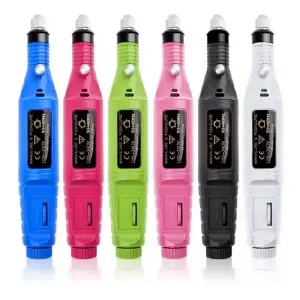 Pulidor De Uñas Con Cable Usb, 6 Puntas
