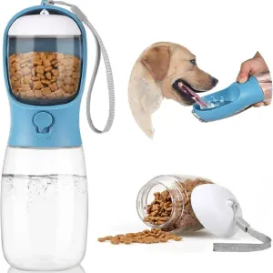 DISPENSADOR PEQUE PORTÁTIL DE AGUA Y COMIDA PARA PERROS - DISPENSADOR PEQUE PORTATIL AGUA Y COMIDA