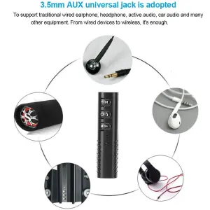Receptor Bluetooth Carro Audífono Aux