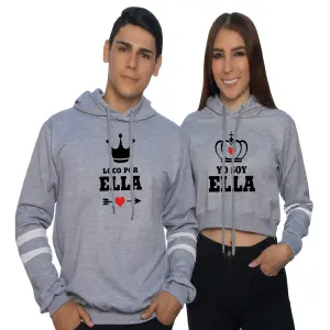 Buzo, Buso Hoodie Loco por ella pareja
