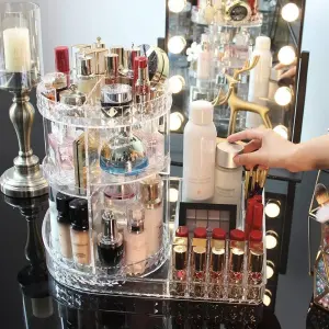 Organizador de maquillaje giratorio