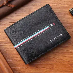 Cartera masculina cuero PU calidad
