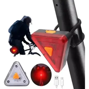 Luz Trasera Triangular Para Bicicleta