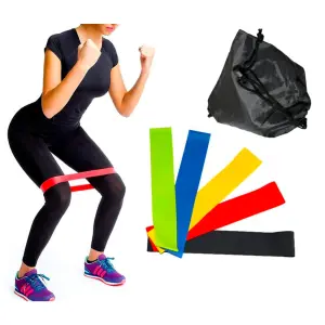 Kit banda elástica gimnasio yoga terapia