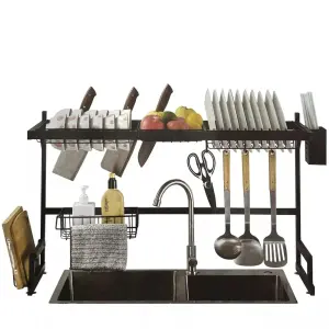 Escurridor Loza 85CM+Set Cuchillos 6PZS