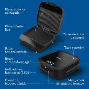Sandwichera Oster platos hondos