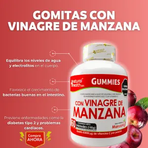 Gomitas de vinagre de manzana