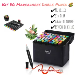 Marcadores X 80 Und A Base De Alcohol